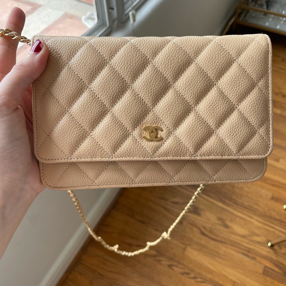 Brand new Beige Chanel Wallet on a Chain - Picture 6 of 6